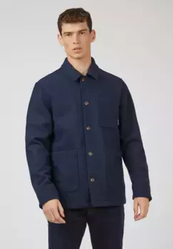 Блусон Ben Sherman "Winter Chore", без капюшона, 5 пуговиц спереди, классический крой, цвет Midnight