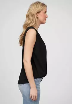 Блуза 2IN1 OPTIK WASSERFALLAUSSCHNITT Cloud 5ive, черный