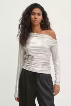 Блуза Abercrombie & Fitch, бежевый