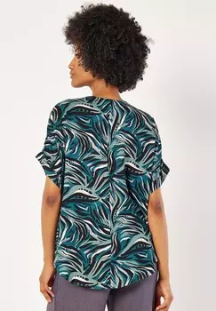 Блуза ABSTRACT PLEAT Apricot, зеленый