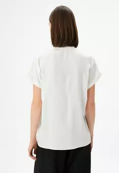 Блуза ACCESSORY DETAIL SHORT SLEEVE V NECK Koton, кремовый
