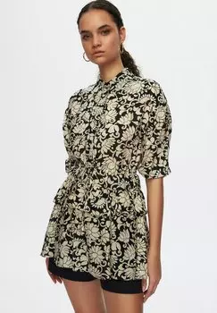 Блуза adL с принтом, черный