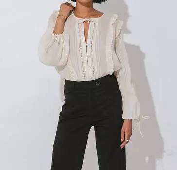 Блуза Alessi кремового цвета Cleobella