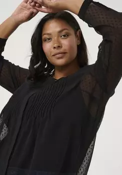 Блуза AMALIA Kaffe Curve, цвет Mottled Black