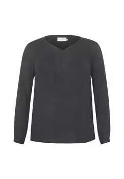 Блуза AMI Kaffe Curve, черный