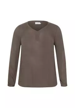 Блуза AMI Kaffe Curve, коричневый