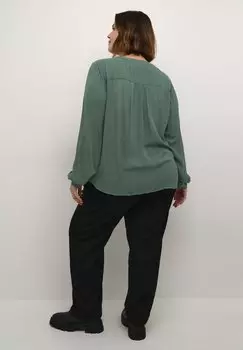 Блуза AMI Kaffe Curve, зеленый