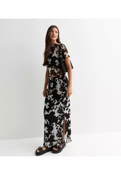 Блуза ANIMAL-PRINT New Look, черный