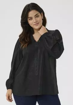 Блуза ANNI Kaffe Curve, черный