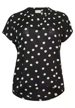 Блуза ANNY Kaffe Curve, черный