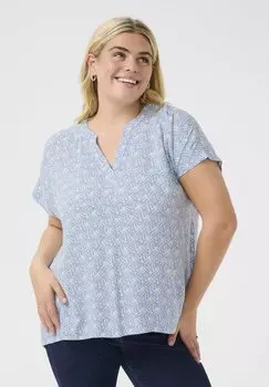 Блуза ANNY Kaffe Curve, синий