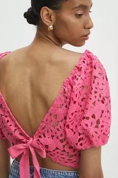 Блуза Answear Lab, розовый