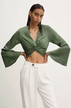 Блуза Answear Lab, зеленый