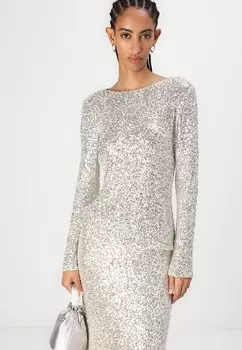 Блуза ARALU ELLIAS BLOUSE Bruuns Bazaar, серебристый