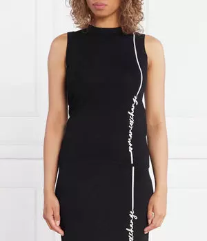 Блуза Armani Exchange без рукавов, черный