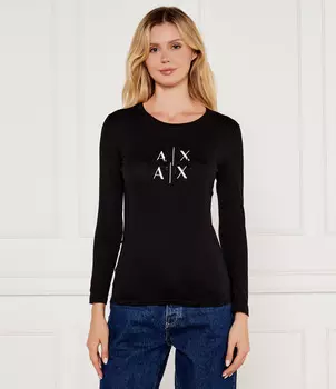 Блуза Armani Exchange Regular Fit, черный