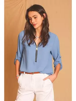Блуза ASSUILI, голубой