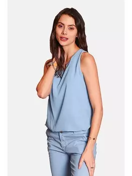 Блуза ASSUILI ntop, голубой