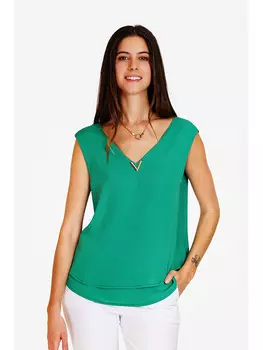 Блуза ASSUILI ntop, зеленый