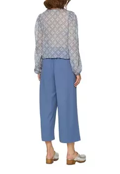 Блуза AUS SEMI-TRANSPARENTEM QS, синий