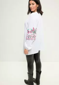 Блуза AUSSCHNITT STICKEREIEN Studio Untold, белый