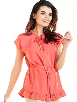 Блуза Awama, коралловый