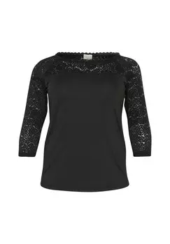 Блуза AYA Kaffe Curve, черный