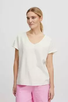 Блуза b.young Kurzarm BYFALAKKA VNECK BLOUSE, белый