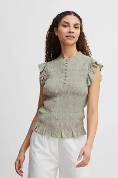 Блуза b.young Kurzarm BYFELICE VNECK TOP, натуральный