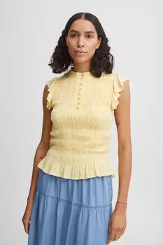 Блуза b.young Kurzarm BYFELICE VNECK TOP, желтый