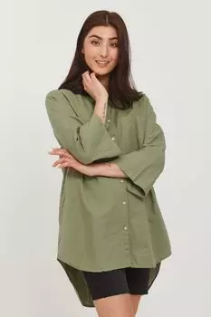 Блуза b.young Langarm BYEMMAN LONG SHIRT, зеленый