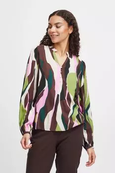 Блуза b.young Langarm BYHISIA BLOUSE, зеленый