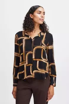 Блуза b.young Langarm BYJOSA REG SHIRT, черный