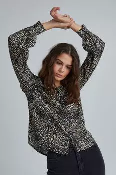 Блуза b.young Langarm, синий