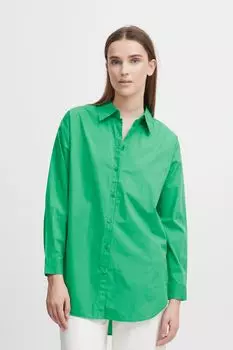 Блуза b.young Langarm, зеленый