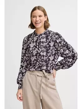 Блуза b.young Langarmbluse, черный