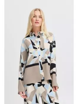 Блуза b.young Langarmbluse, красочный