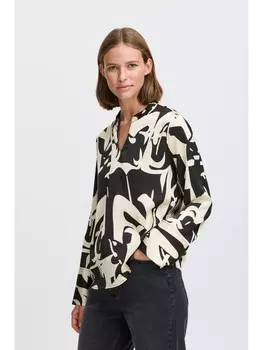 Блуза b.young Tunika BYJINNY LS BLOUSE 20817233 stylische Langarmbluse, черный