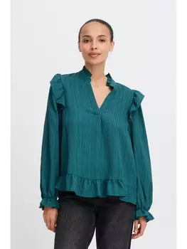 Блуза b.young Tunika BYJULIANA LS BLOUSE 20817087 stylische Langarmbluse, синий