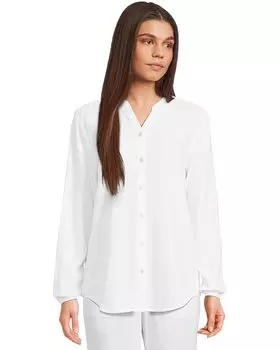 Блуза Barefoot Dreams Linen Blend Blouse, белый