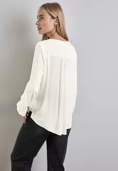 Блуза BASIC IN UNIFARBE Street One, кремовый