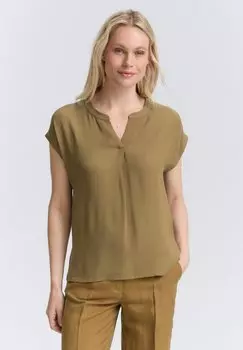 Блуза Basic T-shirt TOM TAILOR, коричневый