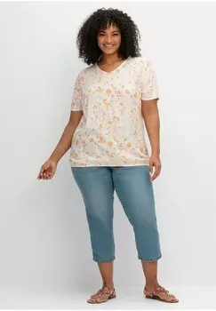 Блуза BEDRUCKTE Sheego, оранжевый