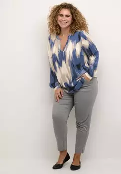 Блуза BELLA Kaffe Curve, синий
