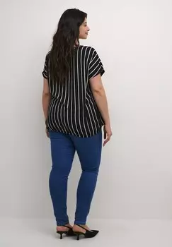 Блуза BELLA STANLEY Kaffe Curve, черный