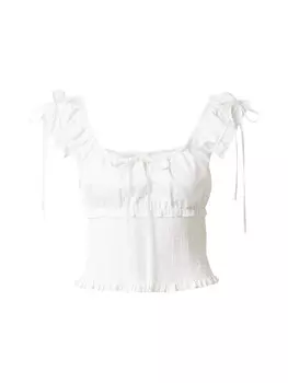 Блуза Bella x ABOUT YOU Linda, белый