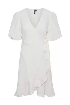 Блуза - Белый - Классический крой PIECES, белый