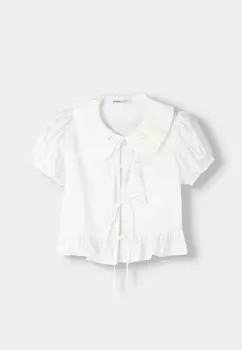 Блуза Bershka, бежевый