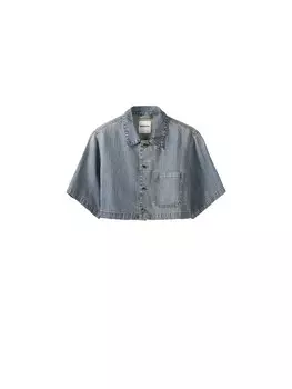 Блуза Bershka, синий