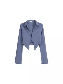 Блуза Bershka, синий